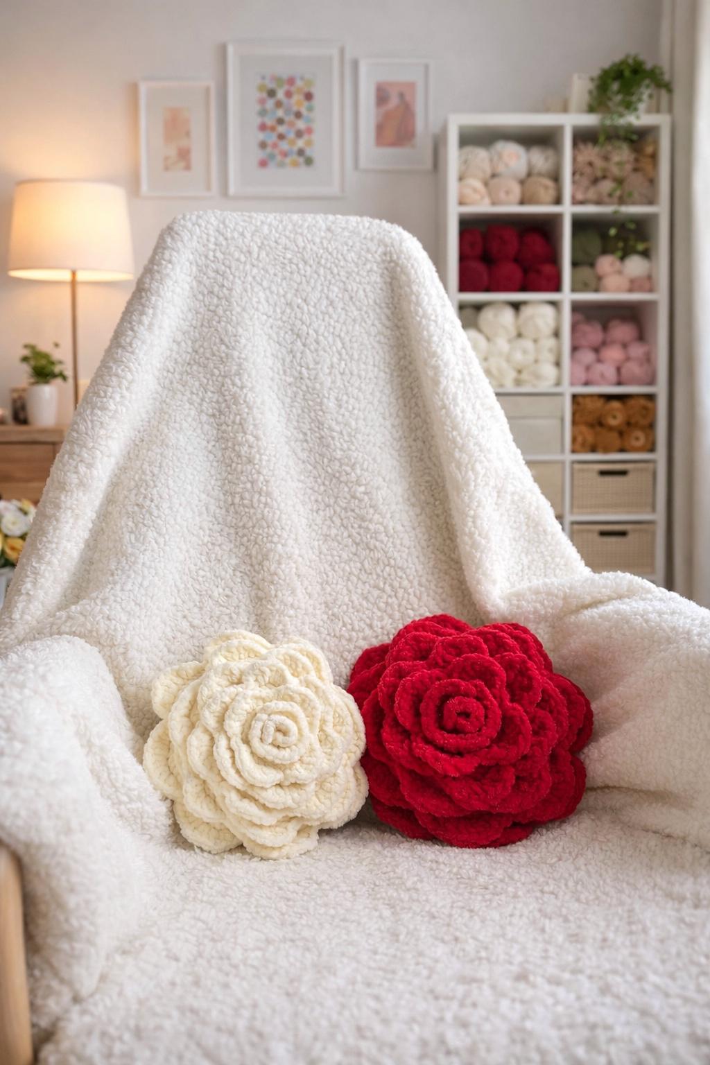 Rose pillow