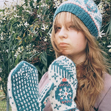Merry Christmas Hat and Mittens