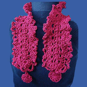 Cranberry Ruffled Cowl