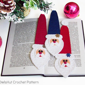 168 Santa decor or bookmark