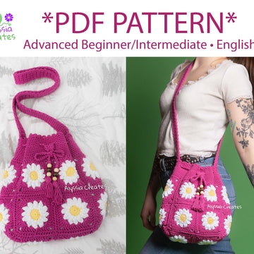 Daisy Drawstring Crossbody Bag