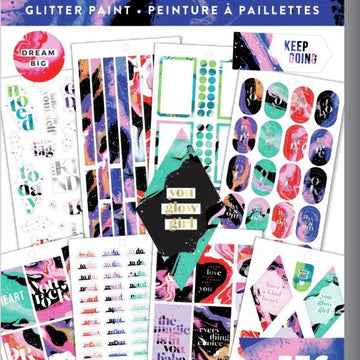 The Happy Planner Sticker Value Pack - Glitter Paint