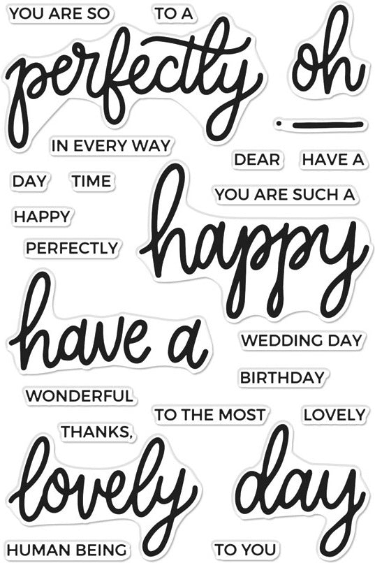 Hero Arts Clear Stamps 4"X6" - Mix & Match Compliments