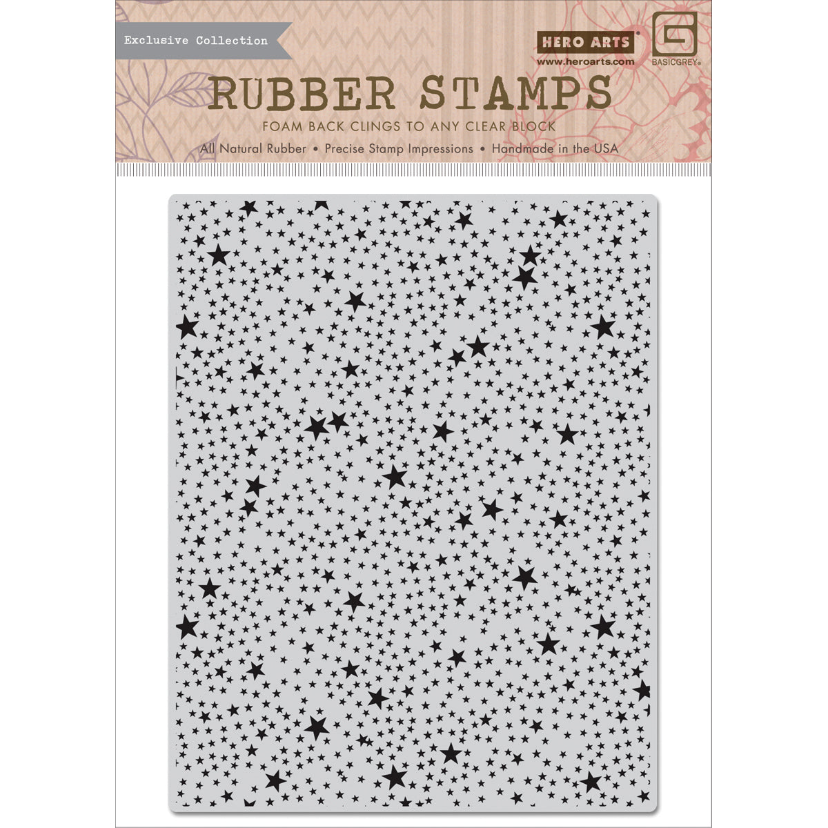 Hero Arts Basic Grey RSVP Cling Stamps By Hero Arts - Tiny Star Background