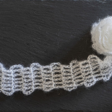 Mohair Scalloped Stripes Headband