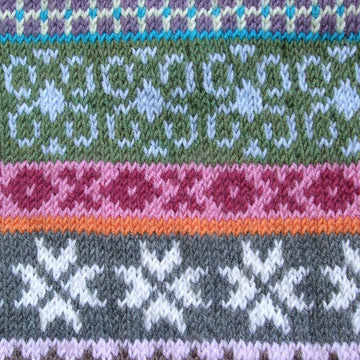 My colorful fair isle scarf