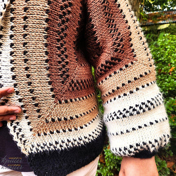Maya Hexagon Cardigan CAL