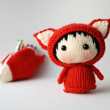 Big Tanoshi Fox Doll with removable tail