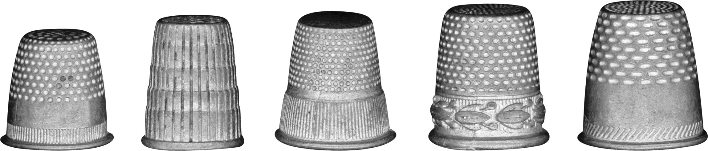 Advantus Idea-Ology Metal Thimbles 5/Pkg - Antique Nickel