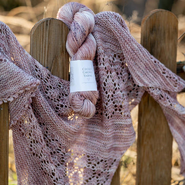 Elm Leaf Shawlette
