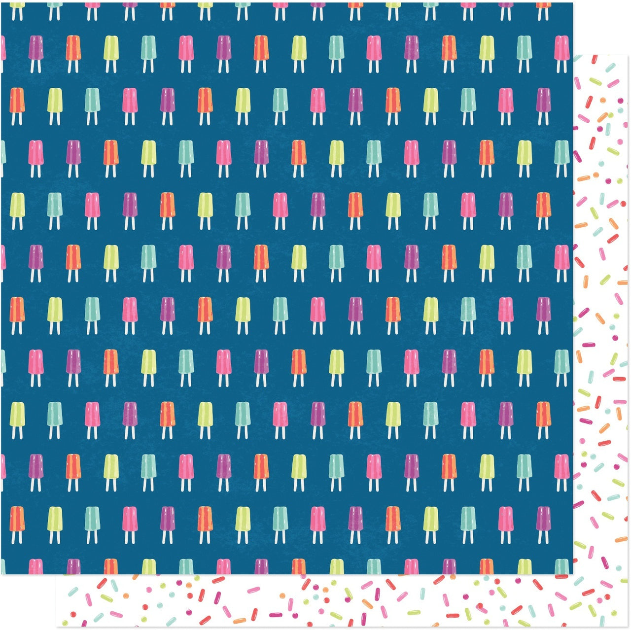 American Crafts Dear Lizzy Here & Now Double-Sided Cardstock 12"X12" 25/Pkg - Stay Cool