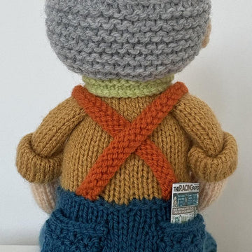Monty on the allotment shelf