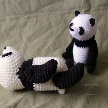 テディベア型パンダあみぐるみ / Teddy Panda bear amigurumi