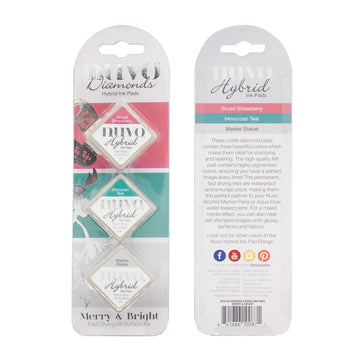 Tonic Studios Nuvo Diamond Hybrid Ink Pads 3/Pkg - Merry & Bright
