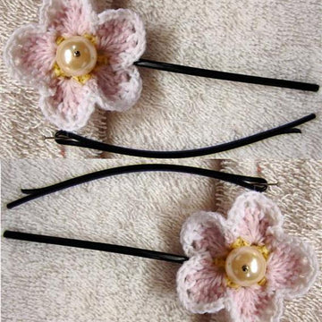 Hair-grip 11 – Peach flower 3
