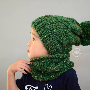 Butterfly Slouch Beanie & Cowl