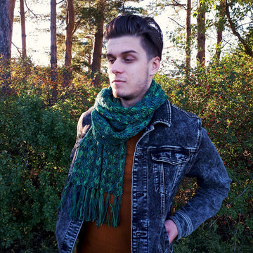 Pine needle shawl