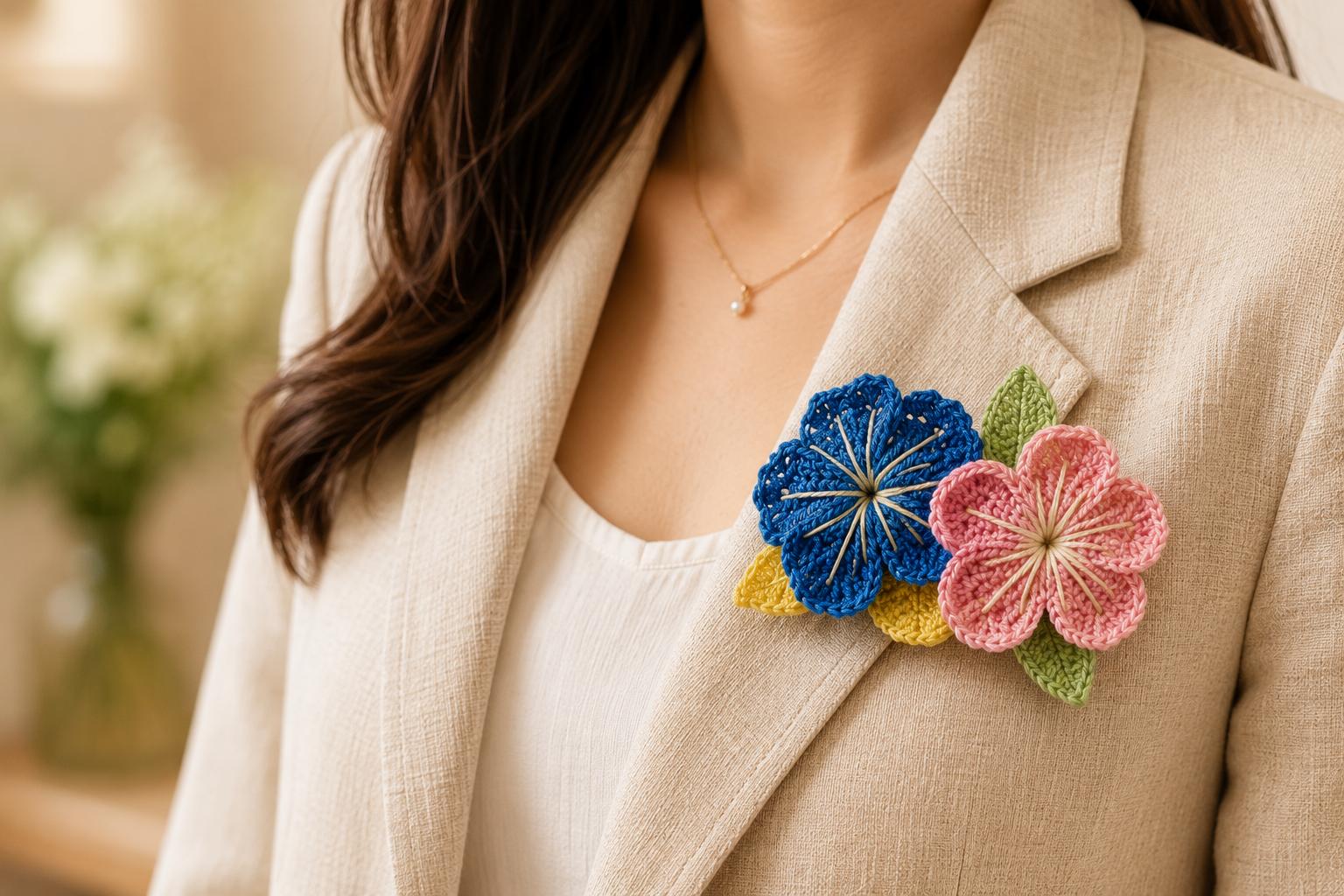 Tunisian Crochet Flower PDF Pattern | Crochet Appliqué with Video Tutorial