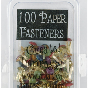 Creative Impressions Mini Metal Paper Fasteners 3mm 100/Pkg - Round - Matte Heritage