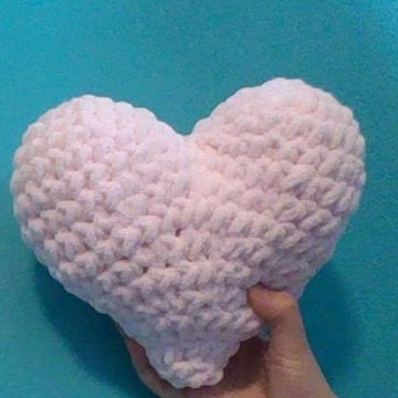 Crochet Heart Plushie