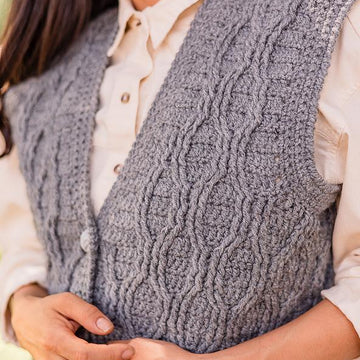 C459-Steeplechase Cabled Vest