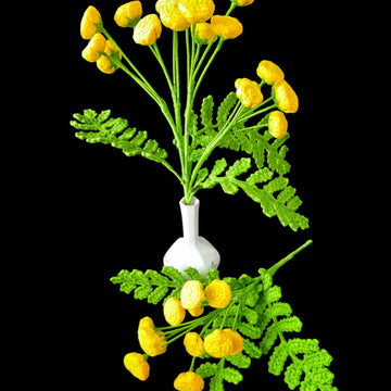 Crochet Tansy flowers