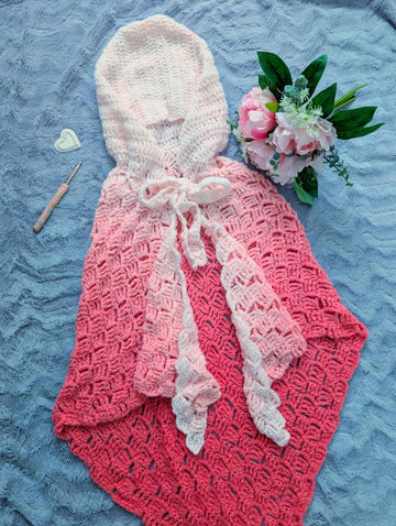 Crochet Victorian Hooded Shawl Pattern