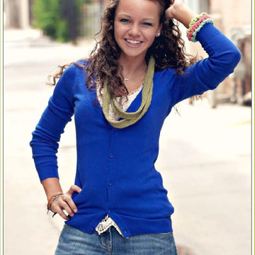 Crochet Tyre Tracks Scarf Pattern Infinity Necklace