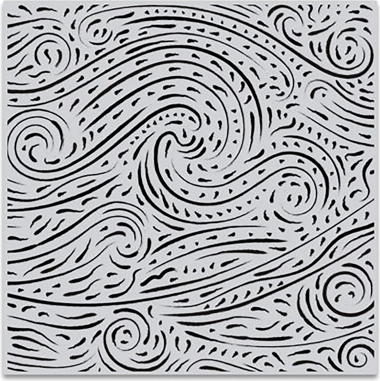 Hero Arts Cling Stamps 6"X6" - Starry Night Brushstroke Bold Prints