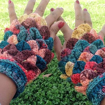 Mermaid Short Fingerless Gloves/Mitts