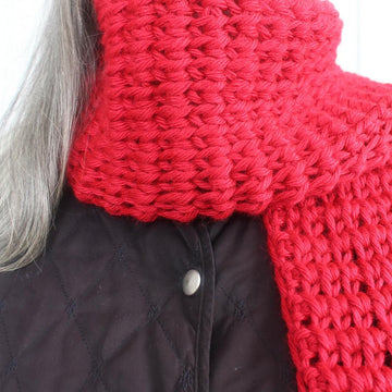 Tunisian Extended Knit Scarf