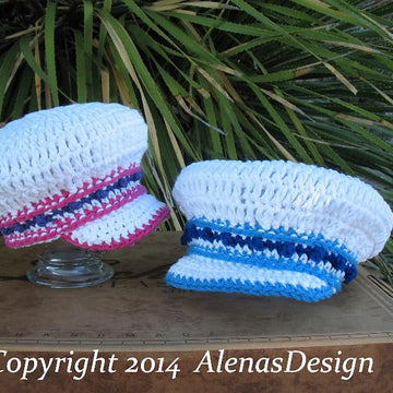 Banded Newsboy Baby Hat