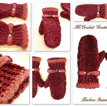 Crochet Mittens TWEED