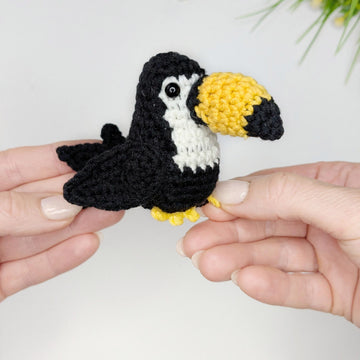 Toucan Crochet Pattern, Easy Crochet Amigurumi Bird Pattern