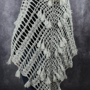 Crochet Pattern Triangle Shawl BioTronik #6 | Autumn Crochet Shawl | Alpaca Wrap PDF