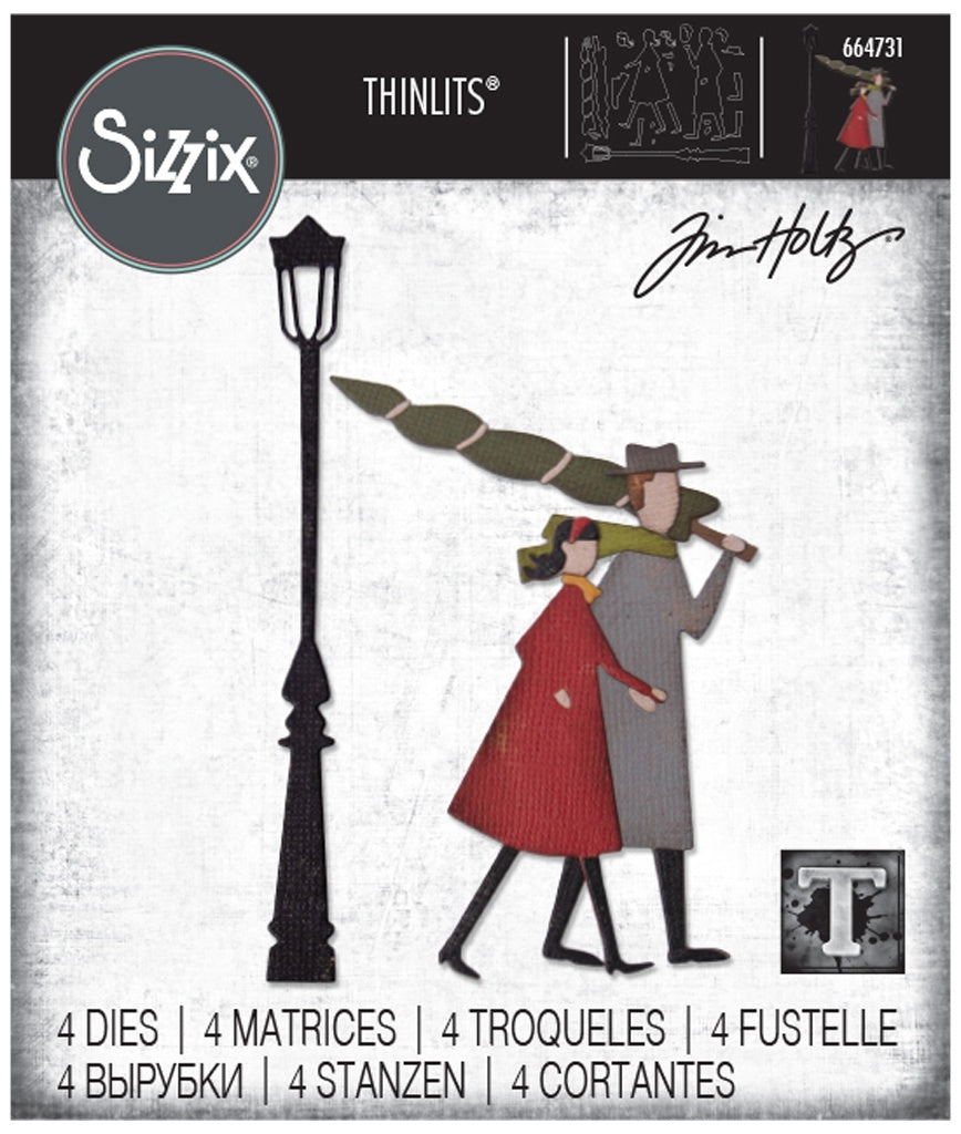Sizzix Thinlits Dies By Tim Holtz 4/Pkg - Christmastime
