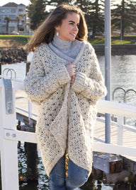 Coastal Fog Chunky Cardigan