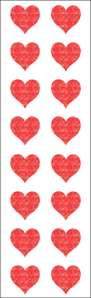 Mrs. Grossman's Stickers - Small Red Hearts