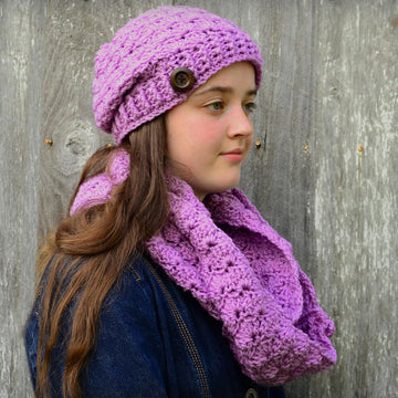 Receeding Shells Beanie and Scarf