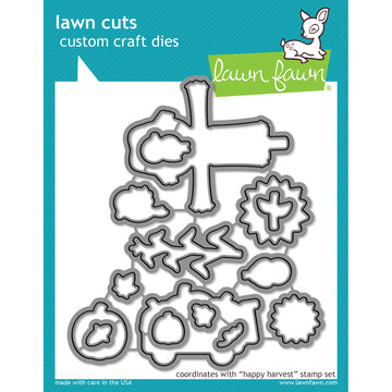 Lawn Fawn Lawn Cuts Custom Craft Die - Happy Harvest