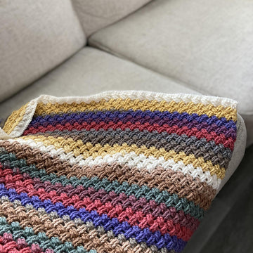 Colorful Celtic Weave Blanket