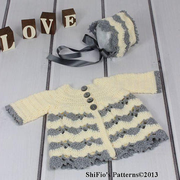 263- Fans Matinee Crochet Pattern #263
