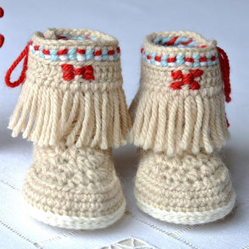 Moccasin Fringe Booties