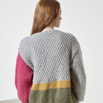 Cardigan & Jumper knitted in King Cole Celestial Super Chunky - Ladies - P6063 - Leaflet