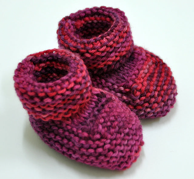 Knitted Baby Bootees