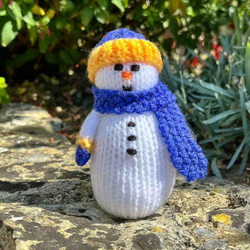 Percy the Snowman Doll Knitting Pattern - Toy Knitting Pattern