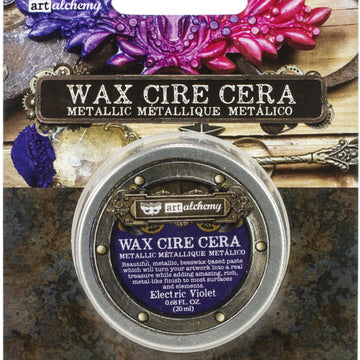 Prima Marketing Finnabair Art Alchemy Metallique Wax .68 Fluid Ounce - Electric Violet