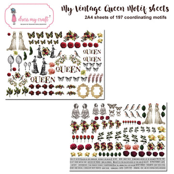 Dress My Craft Image Sheet 240gsm A4 2/Pkg - My Vintage Lady