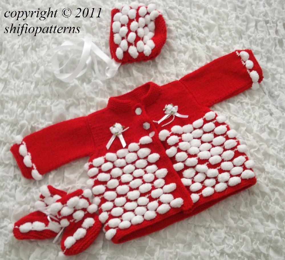 201-Bridget Baby Matinee Knitting Pattern #201