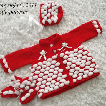 201-Bridget Baby Matinee Knitting Pattern #201